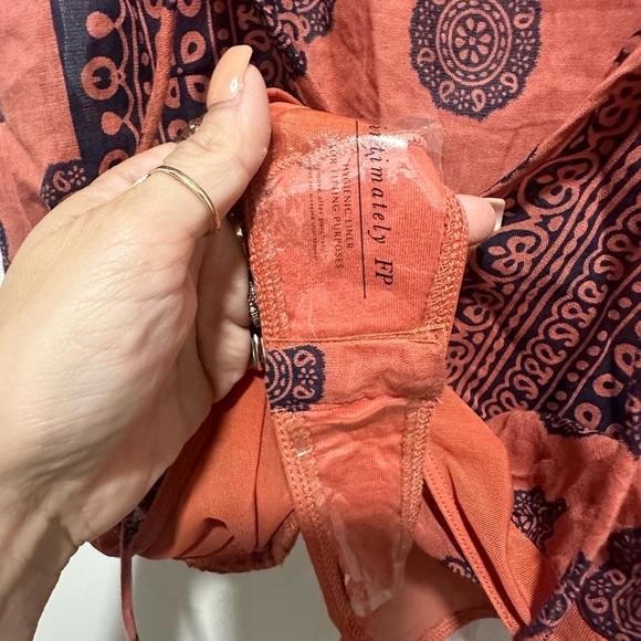 NWT Intimately by Free People Soul of The Sun Bodysuit in Brick Combo SZ XS - Picture 4 of 5